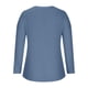 thumbnail image 5 of Moda mujer sexy manga larga con cuello en v pulóver color sólido blusa casual tops Fridja  fjkfkj4159, 5 of 8