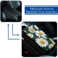 thumbnail image 5 of Daisy Soft Comfortable Furry Printed Car Armrest Cover Accessory - 12.5x8.2 Inch, 5 of 6