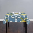 thumbnail image 2 of Yellow Lemon Square/Round Tablecloths 54x54,Blue Boho Bohemian Damask Paisley Table Cloth Table Cover Indoor/Outdoor Tabletop Decor for Wedding Holiday Party Dinner Baby Shower, 2 of 7