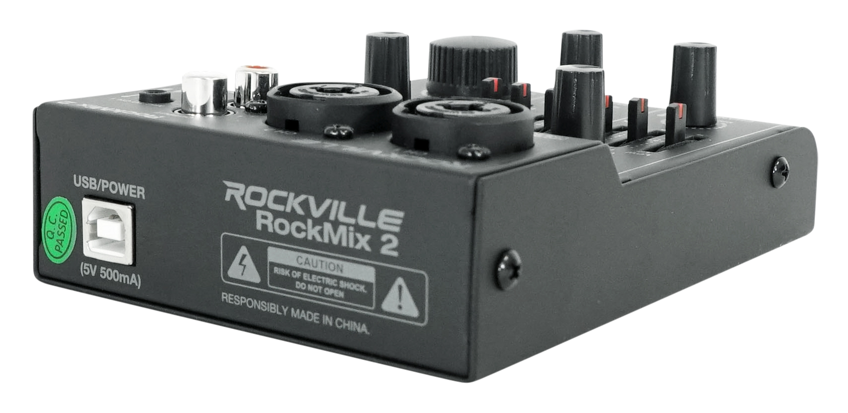 Rockville Recording Kit: 2) 6.5" White Studio Monitors+USB Mixer+Mics+Headphones - image 5 of 34