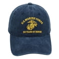 thumbnail image 3 of 250th Anniversary Cap Vintage Washed Embroidered USMC Hat 250 Years of Honor Adjustable Patriotic Baseball Cap, 3 of 5