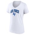thumbnail image 2 of Women's White Air Force Falcons Campus V-Neck T-Shirt, 2 of 3