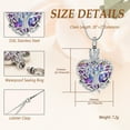 thumbnail image 2 of Heart Tree of Life Urn Necklace for Ashes Cremation Jewelry with Crystal W/ Funnel Filler Memorial Jewelry Gifts for Women, 2 of 7