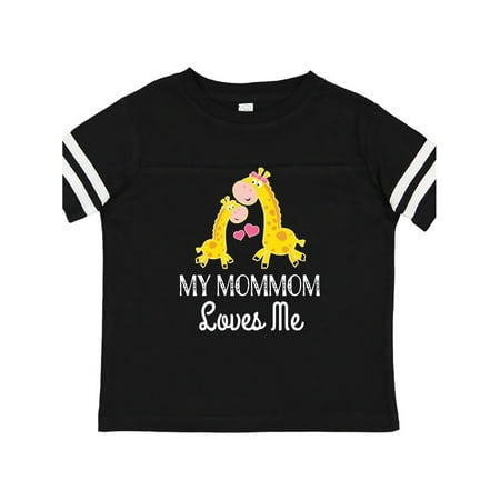 

Inktastic Mommom Loves Me Childs Giraffe Gift Toddler Boy or Toddler Girl T-Shirt