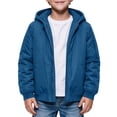 thumbnail image 5 of Ultrave Boys Hooded Jacket Windproof Full Zip Long Sleeve Coat with Pockets for Fall Winter Outdoor Wear, 5 of 7