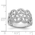 thumbnail image 2 of 925 Sterling Silver Diamond Ring, 2 of 6