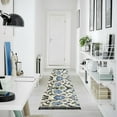 thumbnail image 4 of Yayeee Runner Rug for Bedroom 2'x6' Machine Washable Hallway Non Slip Mat, Blue Floral, 4 of 8