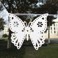 thumbnail image 2 of Fiesta De La Decoración De La Boda Shabby Chic Mariposa Blanca Bunting Guirnalda Zulema Boda colorín, 2 of 8