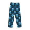 thumbnail image 3 of Lsque Blue Owl Print Men's Pajama Pants, Lounge Pant - Comfortable Home Wear,Elastic Waistband, Stylish Design-XX-Large, 3 of 9