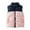 Pink, variant on Toddler Boys Puffer Vest Color Block Down Vest Zip up Sleeveless Lightweight Jacket Kids Vest Girls 3-4 Years