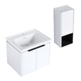 thumbnail image 7 of White Plywood Wall Cabinet - High-Temp Fired Ceramic Sink - Bathroom Installation - Smooth Surface & Pre-Drilled Holes, 7 of 7