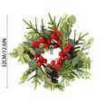 thumbnail image 5 of Christmas Candle Rings with Red Berries and Pine Cones,for Table Centerpiece,Candle Holder Ring for Holiday Decor,Small Wreath Candle Ring for Xmas Festival Home Decoration, Wall Door Window Decor, 5 of 7
