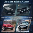 thumbnail image 2 of LED Headlight 7inch Round LED Pods Light Bar High/Low Beam DRL H4 Work Light for Truck SUV ATV ,Whit, 2 of 5