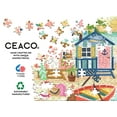 thumbnail image 4 of Ceaco 500 Piece Beach Bungalows (Olivia Gibbs) Interlocking Jigsaw Puzzle, 4 of 6