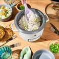 thumbnail image 6 of Beautiful 6-Cup Cooked, 3-Cup Uncooked Digital Electric Rice and Grain Cooker with Glass Lid, White Icing by Drew Barrymore, 6 of 13
