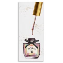 Stupell Industries Makeup Nail Polish Brush Rainbow & Gold Beauty & Fashion Painting Gallery Wrapped Canvas Art Print Wall Art, 20 x 48