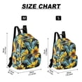 thumbnail image 2 of FORMRS Mini Backpack Purse for Women Quilted Travel Daypack Casual Shoulder Bag, Sunflower Butterfly Pattern, 2 of 7