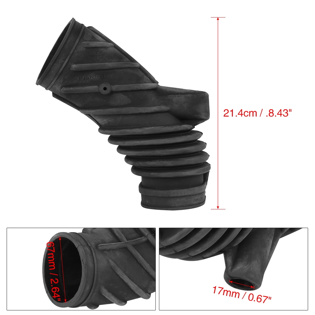 Unique Bargains Car Air Intake Boot Hose Tube 13711247031 Fit for BMW E36 318i Z3 1.9
