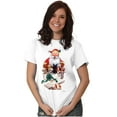 thumbnail image 5 of Cute Christmas Santa Claus Puppies Women's Graphic T Shirt Tees Brisco Brands S, 5 of 5