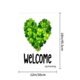thumbnail image 4 of Amhnf Welcome Clover Heart Garden Flag For Home Outdoor Garden Yard Decor 12x18 inch, 4 of 5