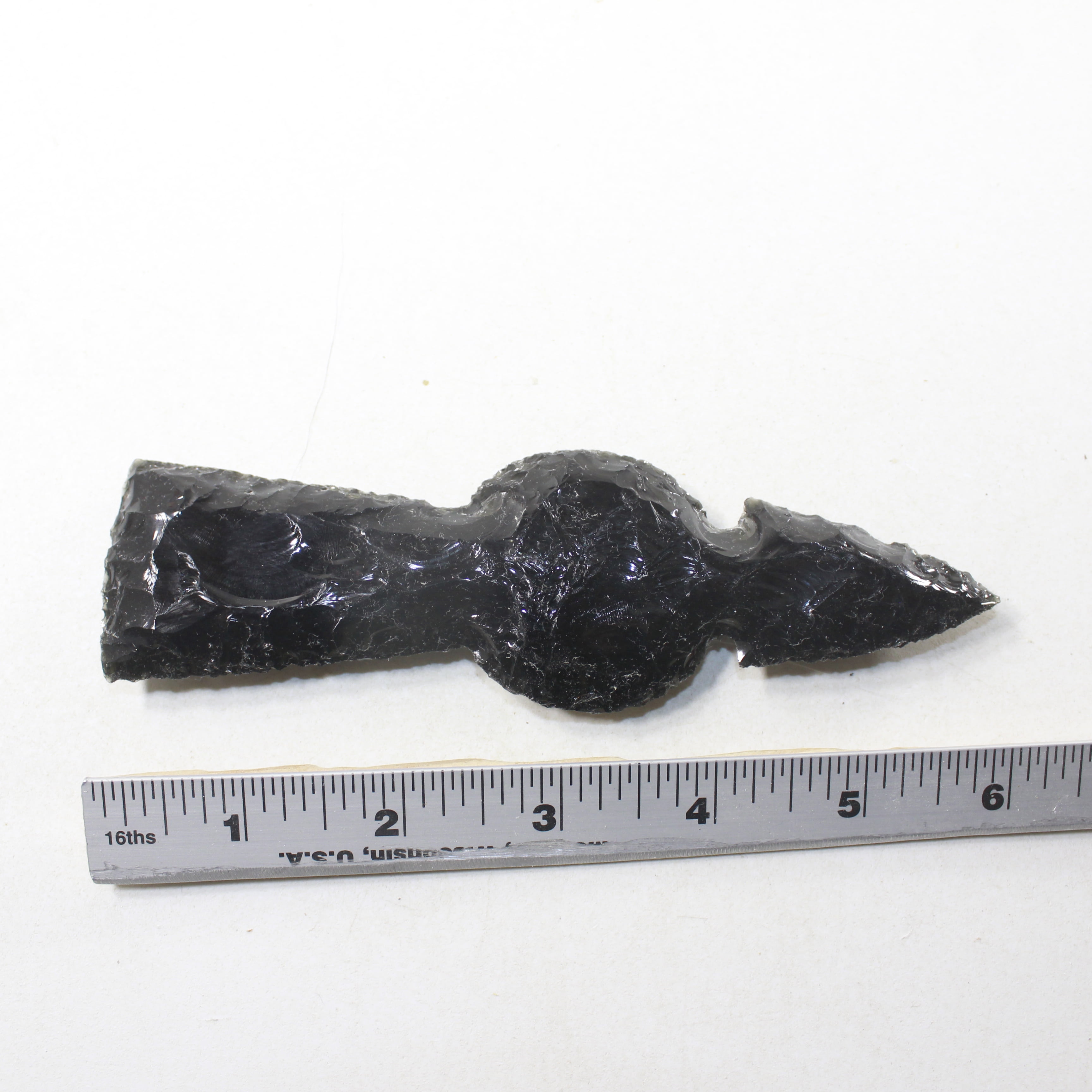 1 Obsidian Ornamental Tomahawk Head #3241  Ax Axe Hatchet