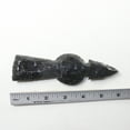thumbnail image 3 of 1 Obsidian Ornamental Tomahawk Head #3241  Ax Axe Hatchet, 3 of 4
