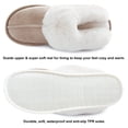 thumbnail image 5 of Women's Slipper Memory Foam Fluffy Soft Warm Slip On House Slippers,Anti-Skid Cozy Plush for Indoor Outdoor, 5 of 7