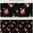 thumbnail image 2 of Soimoi Cotton Cambric Fabric Leaves & Begonia Floral Fabric Prints by Yard 56 Inch Wide, 2 of 7