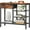 31.5L9.4D30.9H, variant on Entryway Console Table with Fabric Drawer and Shelf - Industrial Style