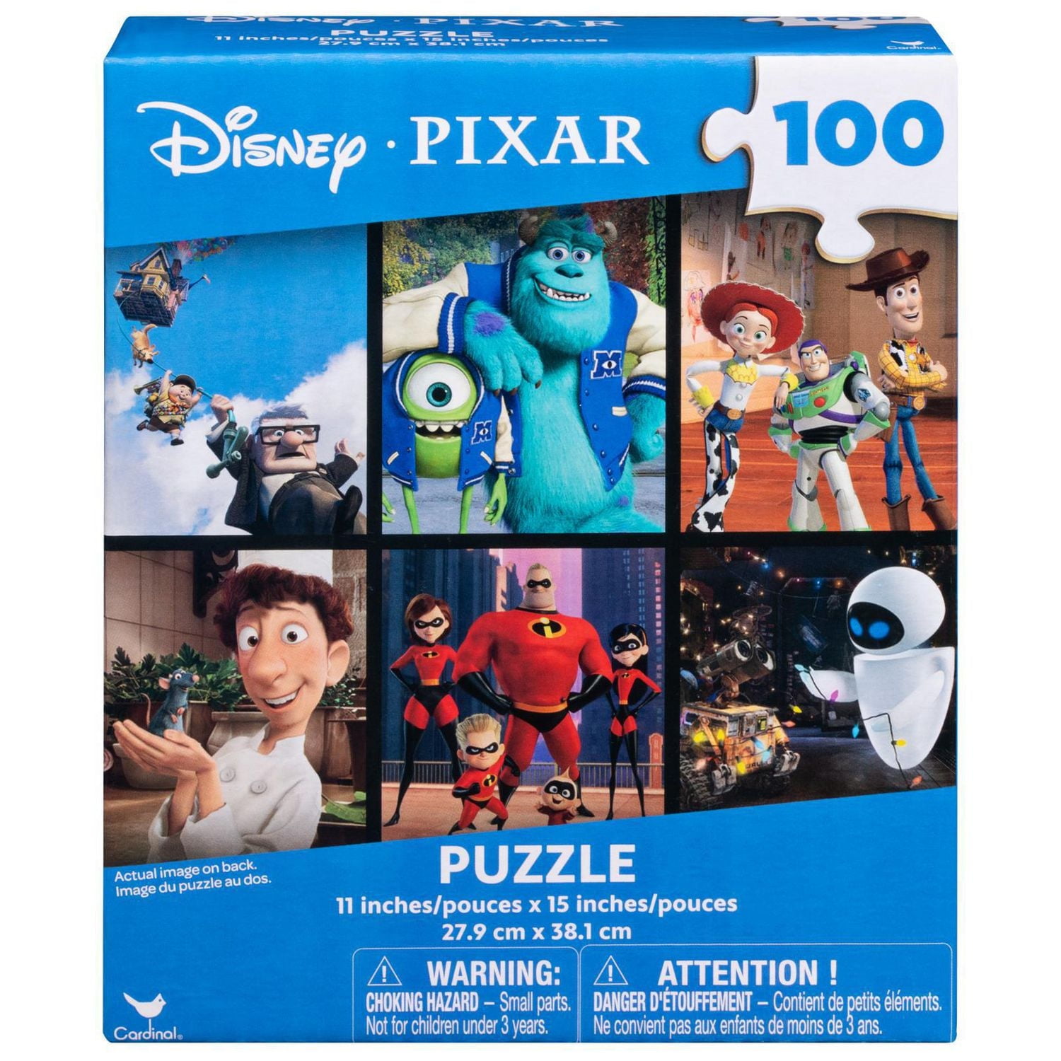 Disney Pixar 100-Piece Puzzle, Toy Story, Incredibles, Up, Monsters Inc.