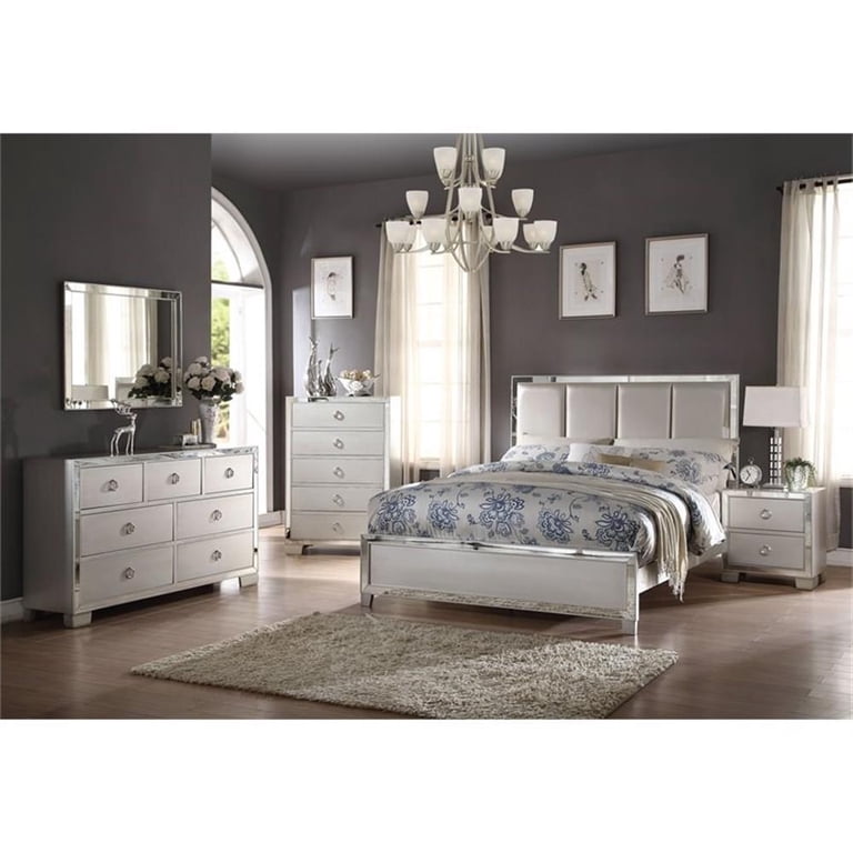 platinum silver dresser Amazon.com: Acme Voeville II Wood 7-Drawers Bedroom Dresser in Platinum Silver : Home & Kitchen