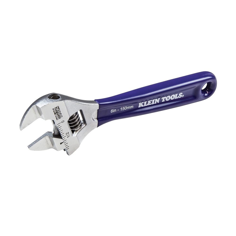 Klein Tools Slim-Jaw Adjustable Wrench 6In