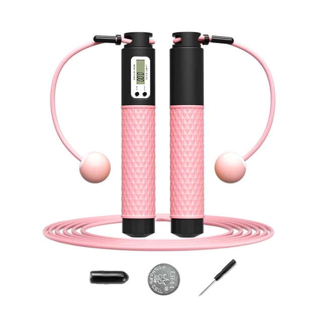 Weighted Jump Rope with Counter - for Working Out, 2 Modes Exercise Jump rope for adult