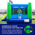 thumbnail image 5 of JumpOrange OctoBounce Extravaganza Outdoor Inflatable Bounce House with Blower and Slide, 5 of 7