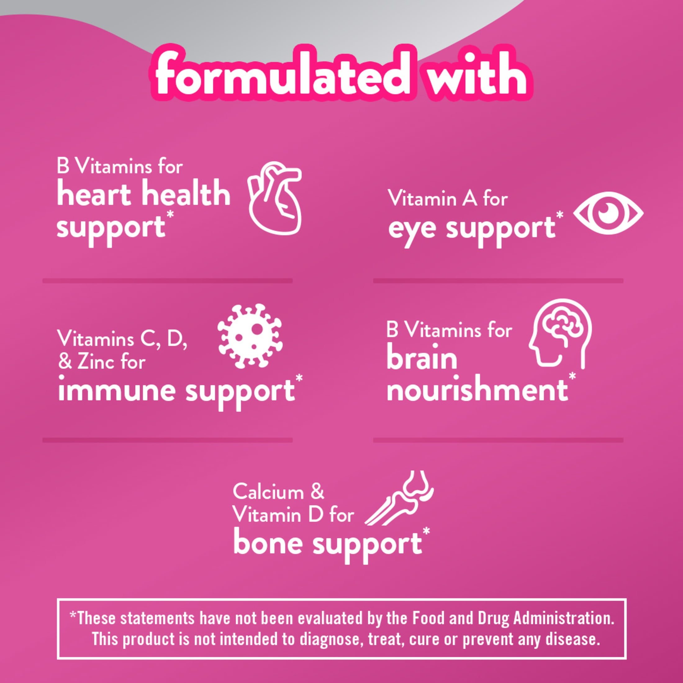 vitafusion Women's 50+ Daily Multivitamin, Gummy Vitamins, 60 Ct