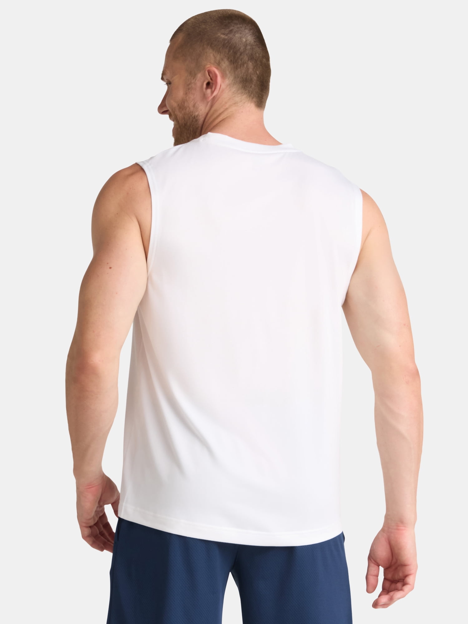 Athletic Works Men's & Big Men's Jersey and Space Dye Muscle Tee, Sizes XS-5XL
