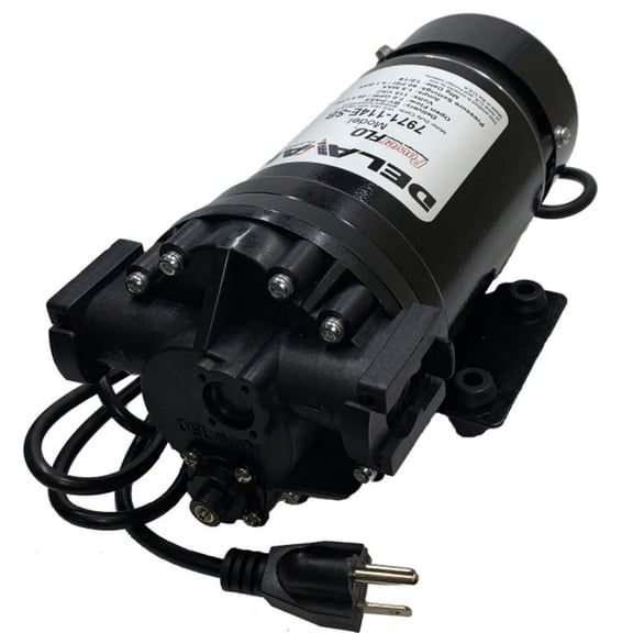Barndoor Ag Delavan Powerflo 7971-114E-SB Heavy-Duty FB3 7GPM Bypass Sprayer Pump - 60PSI, Santoprene Diaphragm Self-Priming Pump | Farming Equipment