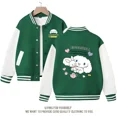 thumbnail image 5 of Abrigo de uniforme de béisbol con estampado de dibujos animados Sanrios, chaqueta Kawaii Kuromi Cinnamoroll, Top de manga larga, ropa para niños, 5 of 5
