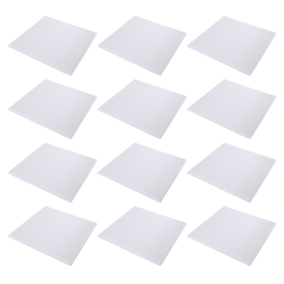 Self-Adhesive Acoustic Panels 12 Pack,12 x 12 x 0.4 inch Sound Proof Padding,Sound Absorbing Panel for Home ,White