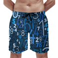 thumbnail image 1 of Board Shorts Math Linear Classic Swim Trunks Mathematics Eduion Men Quick Drying Sports Fitness Trendy Board Short Pants, 1 of 5