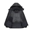 thumbnail image 3 of Heting Women's Heavyweight Winter Parka with Plush Fleece Lining & Quilted Insulation Windproof Hooded Outdoor Coat Dark Grey Small, 3 of 8