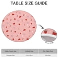 thumbnail image 6 of Red Strawberry Plants Fruit Round Fitted Tablecloth with Elastic Edge,Dining Table Cover Waterproof,Outdoor Round Tablecloth for Camping,Dining,Indoor and Outdoor, 6 of 7