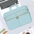 thumbnail image 2 of MOSISO Laptop Bag Briefcase for Women&Men Square Quilted Computer Messenger Bag Office Travel Business with 3 Pockets&Strap, 2 of 7