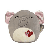 Squishmallow Valentine's Day Squad, 5 Inch Ellie Elephant