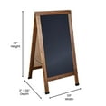 thumbnail image 6 of Flash Furniture Canterbury A-Frame Wood Magnetic Chalkboard Set in Brown, 6 of 7
