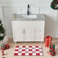 thumbnail image 4 of Alfombra de baño CozoCube Christmas a cuadros de microfibra antideslizante, 4 of 6