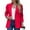 Hot Pink, variant on jjayotai Womens Padded Shoulder Blazer, Fall Button Open Front Business Casual Long Sleeve Lapel Office Suit Jacket Orange XL