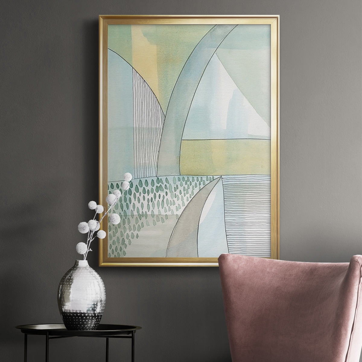 Mint Reflection II Premium Framed Print, in Gold, Black, or Silver - Ready to Hang