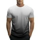 thumbnail image 1 of Tops para hombre, blusas y camisas de manga corta con cuello redondo para hombre, blusa informal de verano para hombre, blusa de manga corta con degradado y cuello redondo, blusa de poliéster para hom, 1 of 4