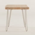 thumbnail image 3 of World Interiors Acacia Live Edge Rectangle Side Table in Natural, 3 of 6